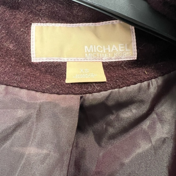 Michael kors merlot double breasted peacoat with hood - Picture 11 of 12